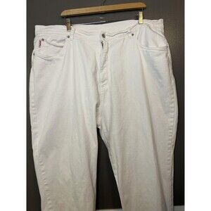 Bongo Jeans Womens 24W White High Rise Tapered Denim Mom Pants Plus Size Jeans